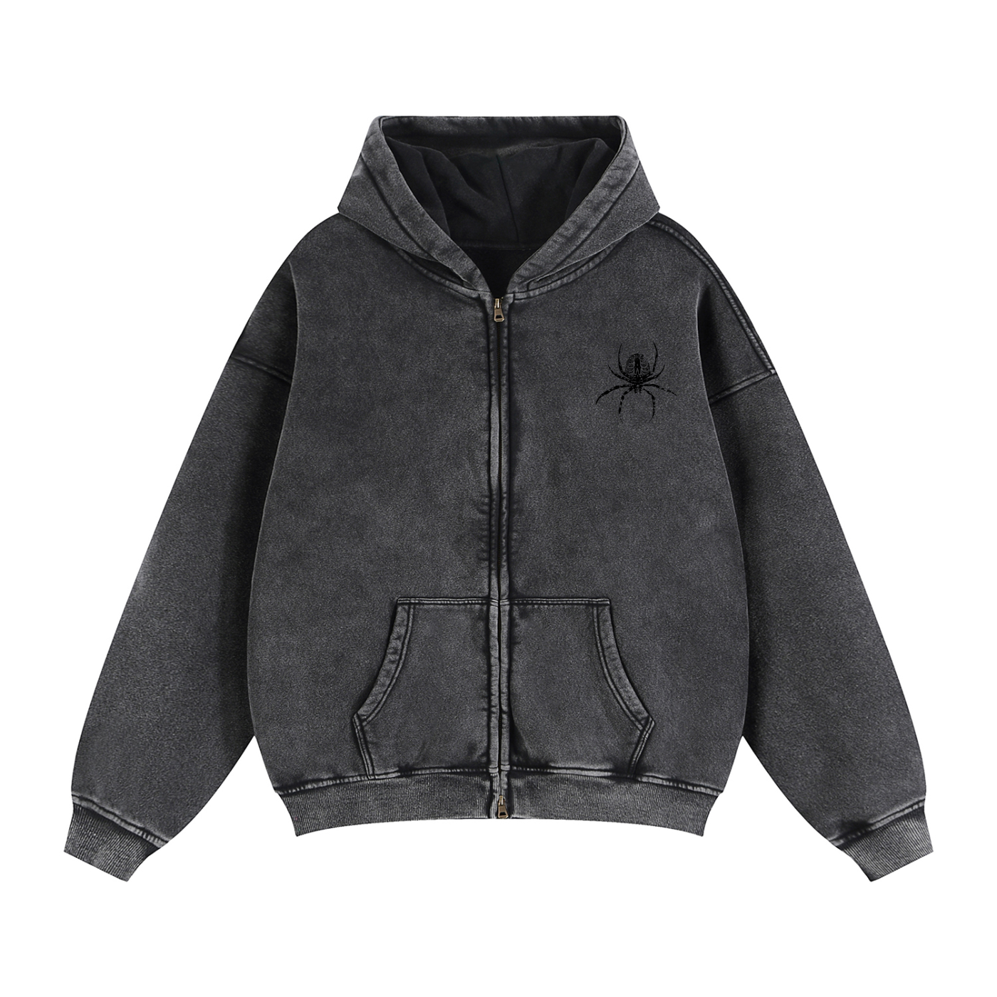 Unisex Spider Zip-Up
