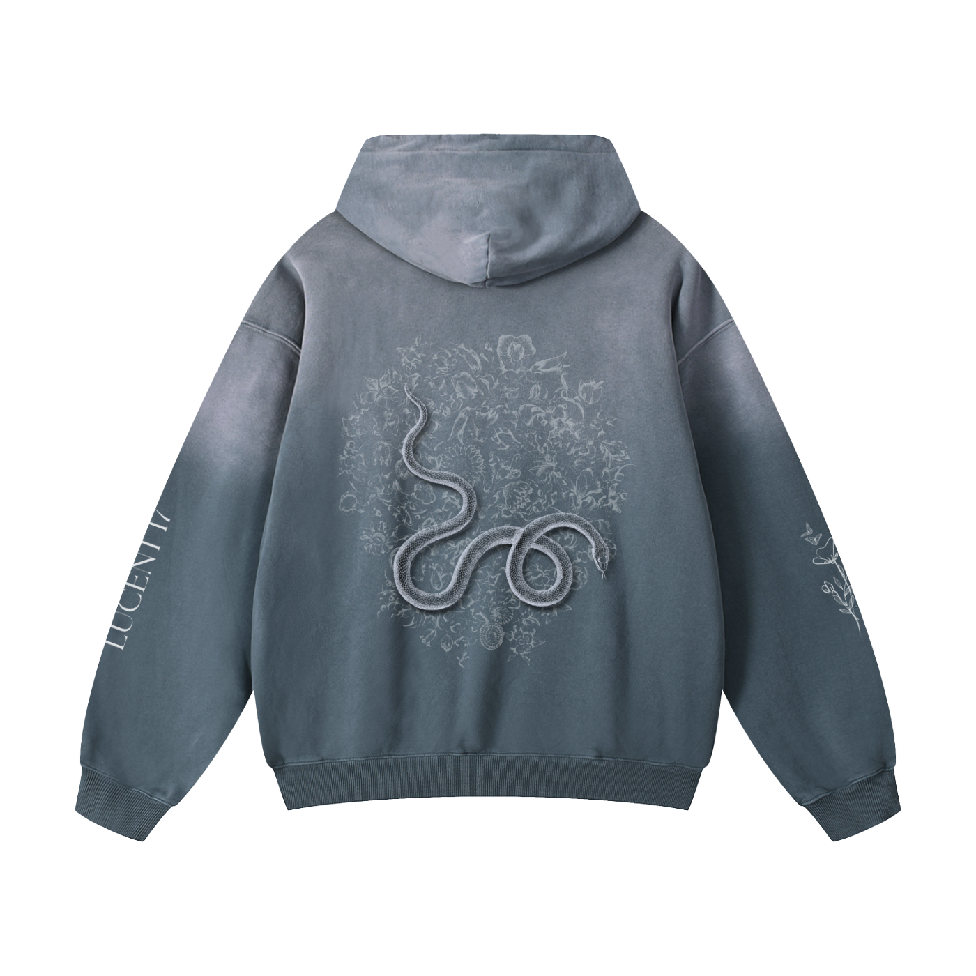 Floral Snake Hoodie